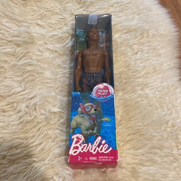 Barbie Water Play African-American Ken Doll Pool Party Ages 3+ NWT - Picture 1 of 7